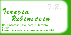 terezia rubinstein business card