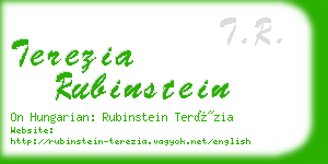 terezia rubinstein business card
